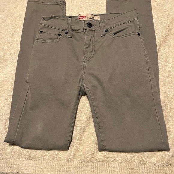 Levi’s 510 Super Skinny Gray Imperfection Pants Sz 14 Reg - Picture 3 of 9